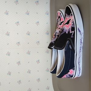 Vans Zap Classic Slip-On Glow in the Dark Shoes Mens 7.5 / Womens 9